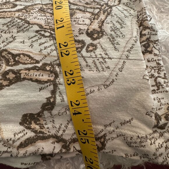 Y2K CAbi Old World Map Tank Women's Size Large (Medium) - Picture 10 of 10